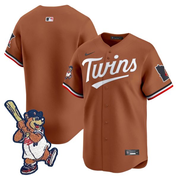 Minnesota Twins T.C. Bear Patch Vapor Premier Limited Jersey - All Stitched - Image 8