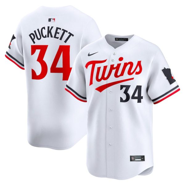 Kirby Puckett Minnesota Twins 2024 Home Patch White Vapor Jersey - All Stitched