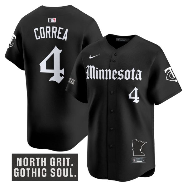 Men's Minnesota Twins 'Gothic North Edition' Vapor Premier Limited Jersey - All Stitched - Image 2