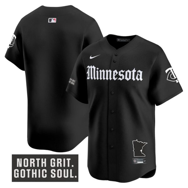 Men's Minnesota Twins 'Gothic North Edition' Vapor Premier Limited Jersey - All Stitched - Image 8