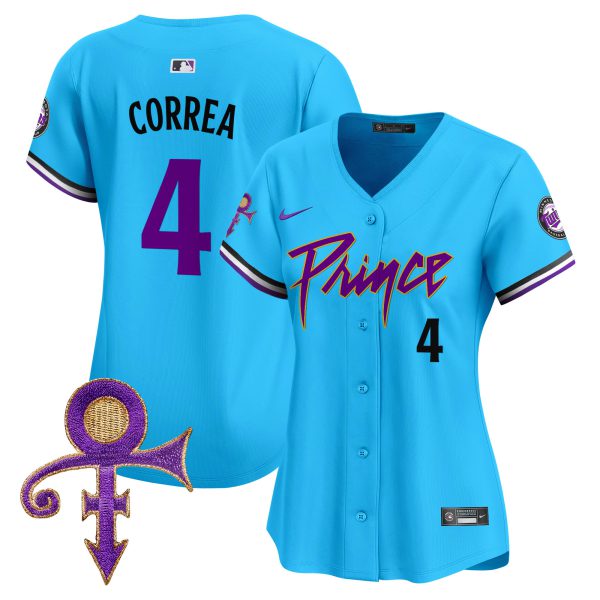 Women's Minnesota Twins Prince Patch Vapor Premier Limited Jersey V4 - All Stitched - Image 43