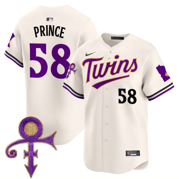 Men's Minnesota Twins Prince Patch Vapor Premier Limited Jersey V3 - All Stitched - Image 2