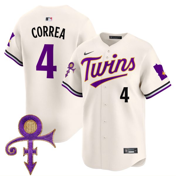 Men's Minnesota Twins Prince Patch Vapor Premier Limited Jersey V3 - All Stitched - Image 3