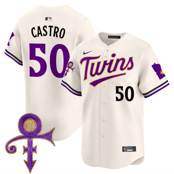 Men's Minnesota Twins Prince Patch Vapor Premier Limited Jersey V3 - All Stitched - Image 5