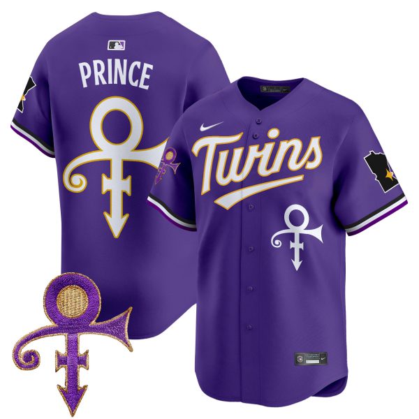 Men's Minnesota Twins Prince Patch Vapor Premier Limited Jersey V3 - All Stitched - Image 9
