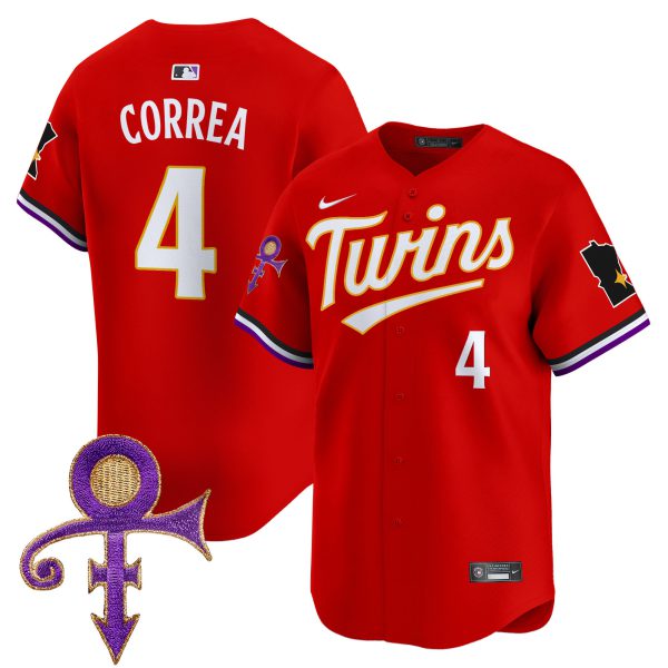 Men's Minnesota Twins Prince Patch Vapor Premier Limited Jersey V3 - All Stitched - Image 19