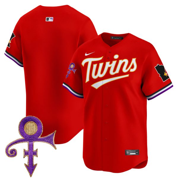 Men's Minnesota Twins Prince Patch Vapor Premier Limited Jersey V3 - All Stitched - Image 24