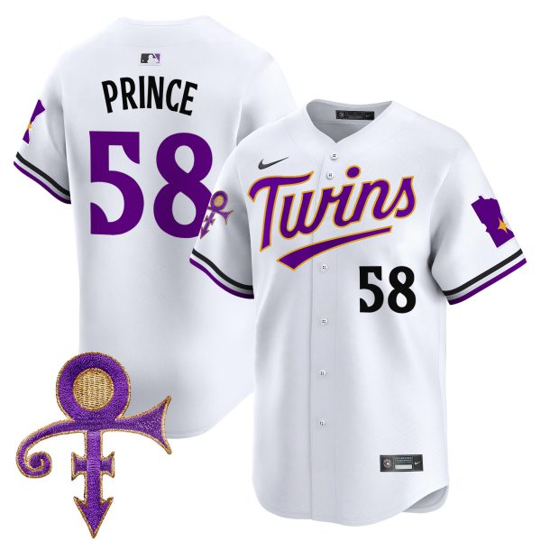 Men's Minnesota Twins Prince Patch Vapor Premier Limited Jersey V3 - All Stitched - Image 26
