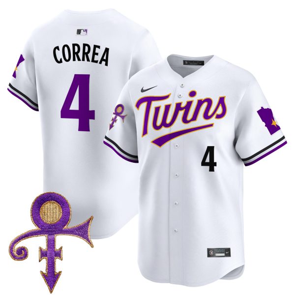 Men's Minnesota Twins Prince Patch Vapor Premier Limited Jersey V3 - All Stitched - Image 27