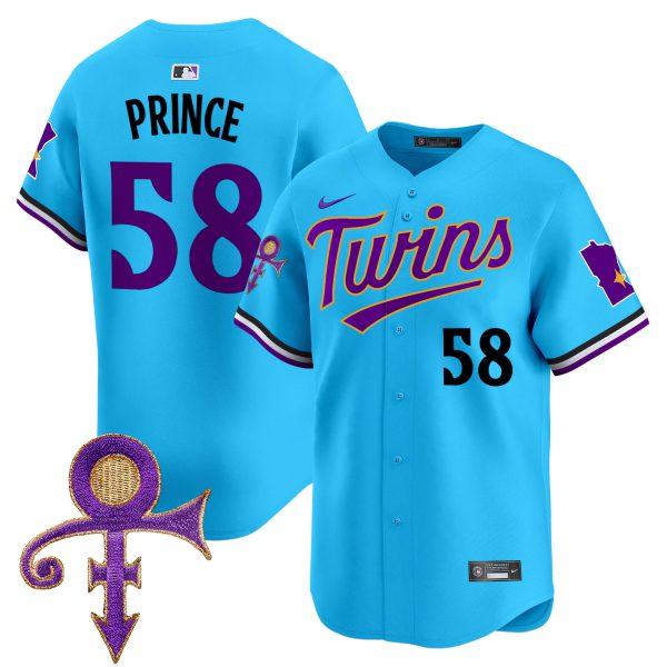 Men's Minnesota Twins Prince Patch Vapor Premier Limited Jersey V3 - All Stitched - Image 34