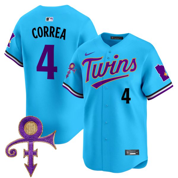 Men's Minnesota Twins Prince Patch Vapor Premier Limited Jersey V3 - All Stitched - Image 35