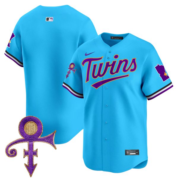 Men's Minnesota Twins Prince Patch Vapor Premier Limited Jersey V3 - All Stitched - Image 40