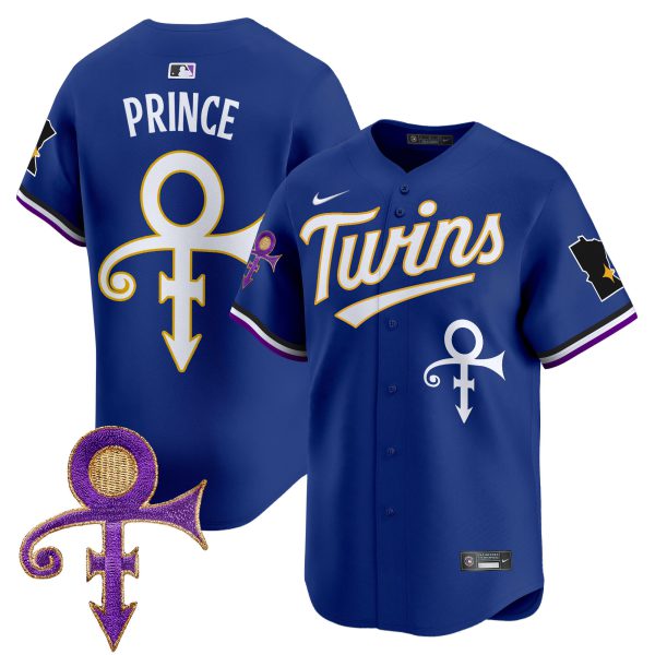 Men's Minnesota Twins Prince Patch Vapor Premier Limited Jersey V3 - All Stitched - Image 41