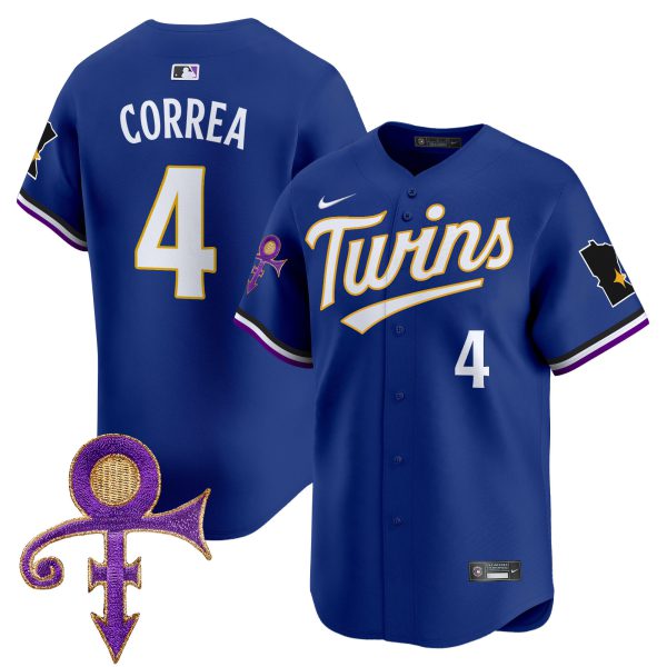 Men's Minnesota Twins Prince Patch Vapor Premier Limited Jersey V3 - All Stitched - Image 43