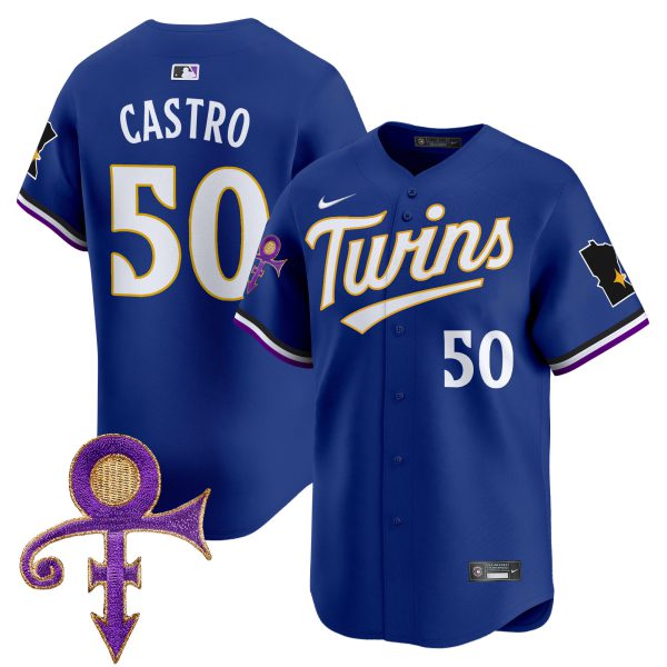 Men's Minnesota Twins Prince Patch Vapor Premier Limited Jersey V3 - All Stitched - Image 45
