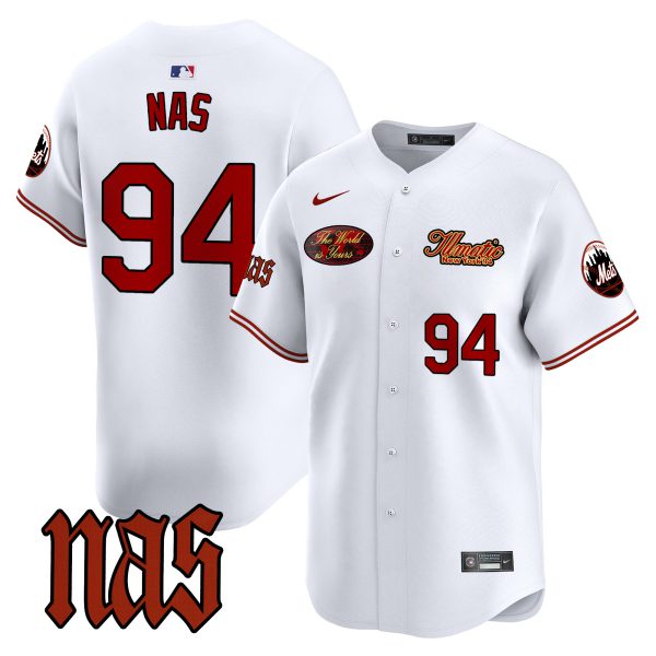 Men's Mets Nas Illmatic Vapor Premier Limited Jersey V2 - All Stitched - Image 11