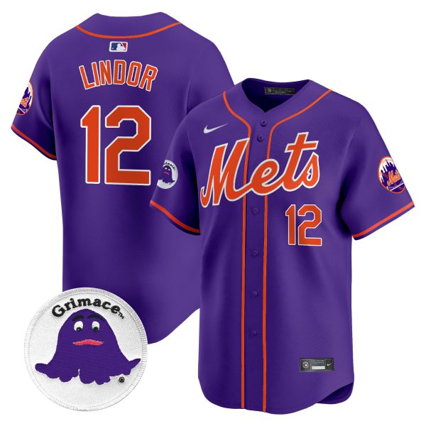 Men's Mets Grimace Vapor Premier Limited Jersey - All Stitched - Image 2