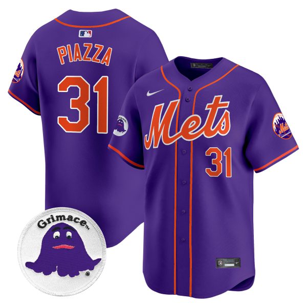 Men's Mets Grimace Vapor Premier Limited Jersey - All Stitched - Image 6