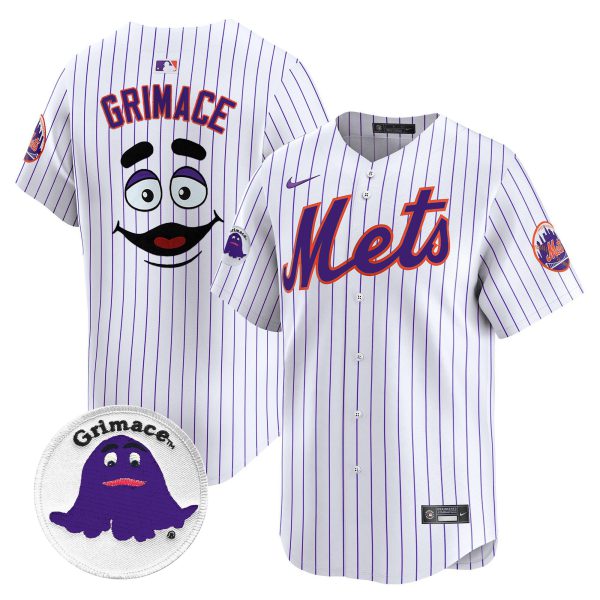 Men's Mets Grimace Vapor Premier Limited Jersey - All Stitched - Image 8