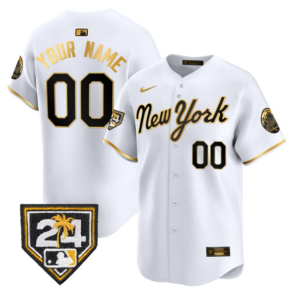 New York Mets 2024 Spring Training Vapor Premier Limited Custom Jersey - All Stitched - Image 2