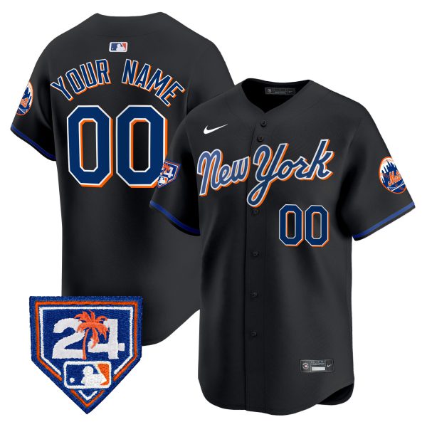 New York Mets 2024 Spring Training Vapor Premier Limited Custom Jersey - All Stitched - Image 4