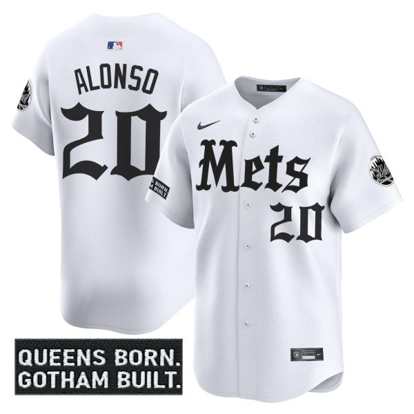 Men's New York Mets 'Gotham Gothic Edition' Vapor Premier Limited Jersey - All Stitched - Image 12