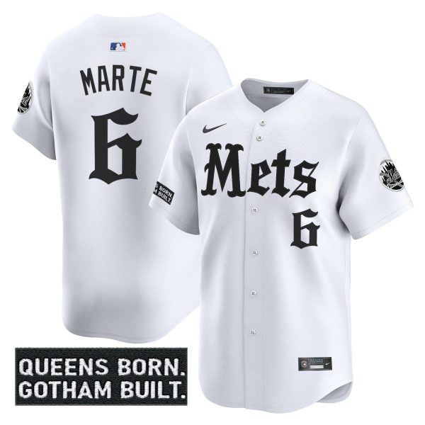 Men's New York Mets 'Gotham Gothic Edition' Vapor Premier Limited Jersey - All Stitched - Image 13