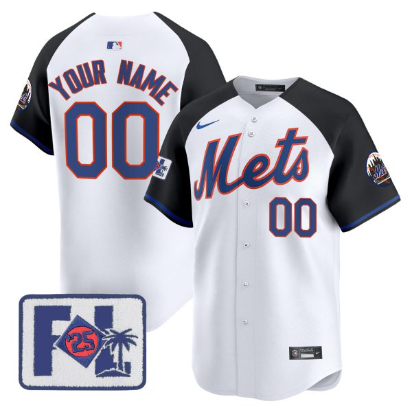 New York Mets 2025 Spring Training Patch Vapor Premier Limited Custom Jersey - All Stitched - Image 6