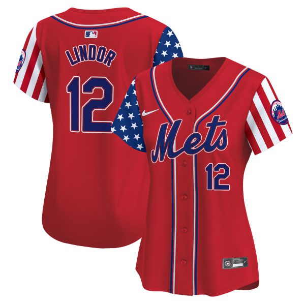 Women's Mets 2024 Independence Day Vapor Premier Limited Jersey - All Stitched - Image 8
