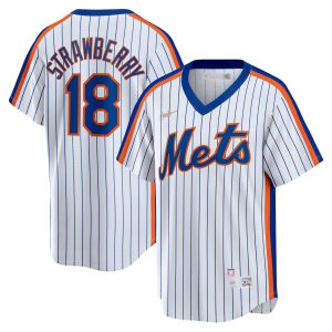 Darryl Strawberry New York Mets Throwback White Jersey - All Stitched