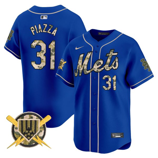 Men's Mets Armed Forces Day Vapor Premier Limited Jersey - All Stitched - Image 32