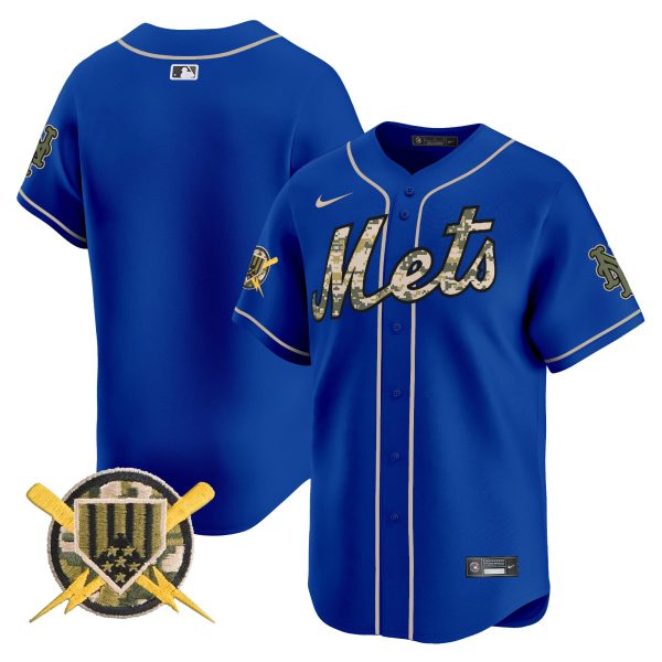 Men's Mets Armed Forces Day Vapor Premier Limited Jersey - All Stitched - Image 36