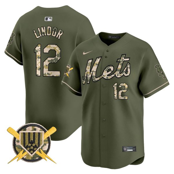 Men's Mets Armed Forces Day Vapor Premier Limited Jersey - All Stitched - Image 2