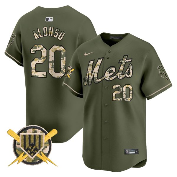 Men's Mets Armed Forces Day Vapor Premier Limited Jersey - All Stitched - Image 3