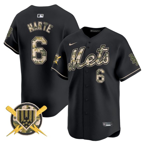 Men's Mets Armed Forces Day Vapor Premier Limited Jersey - All Stitched - Image 13