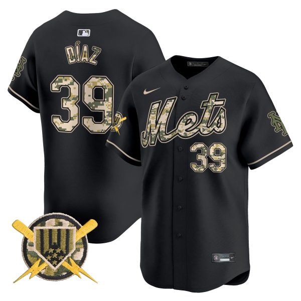 Men's Mets Armed Forces Day Vapor Premier Limited Jersey - All Stitched - Image 16