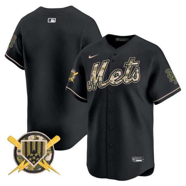 Men's Mets Armed Forces Day Vapor Premier Limited Jersey - All Stitched - Image 18