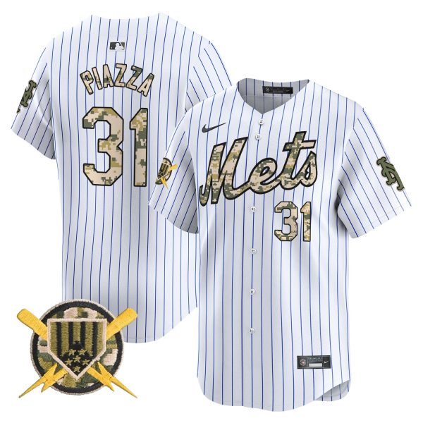 Men's Mets Armed Forces Day Vapor Premier Limited Jersey - All Stitched - Image 23