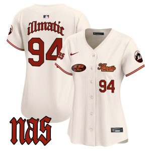 Women's Mets Nas Illmatic Vapor Premier Limited Jersey V2 - All Stitched