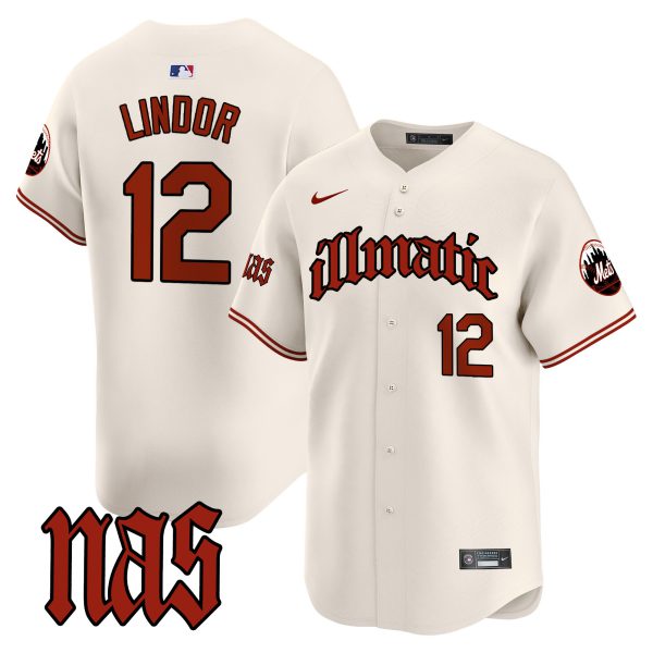 Men's Mets Nas Illmatic Vapor Premier Limited Jersey - All Stitched - Image 2