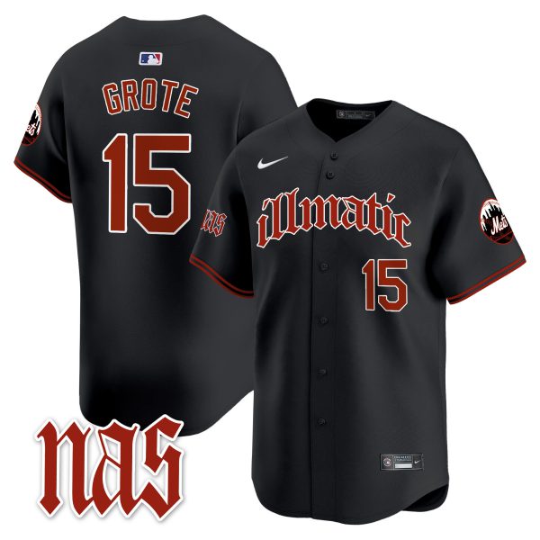 Men's Mets Nas Illmatic Vapor Premier Limited Jersey - All Stitched - Image 18