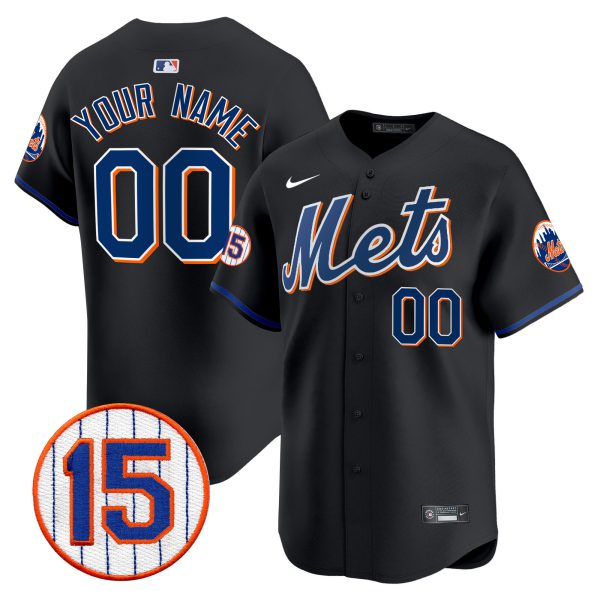 New York Mets Jerry Grote Patch Vapor Premier Limited Custom Jersey - All Stitched - Image 4