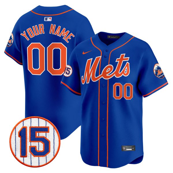 New York Mets Jerry Grote Patch Vapor Premier Limited Custom Jersey - All Stitched - Image 5