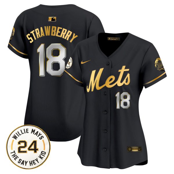 Women's Mets Willie Mays Patch Vapor Premier Limited Jersey - All Stitched - Image 10