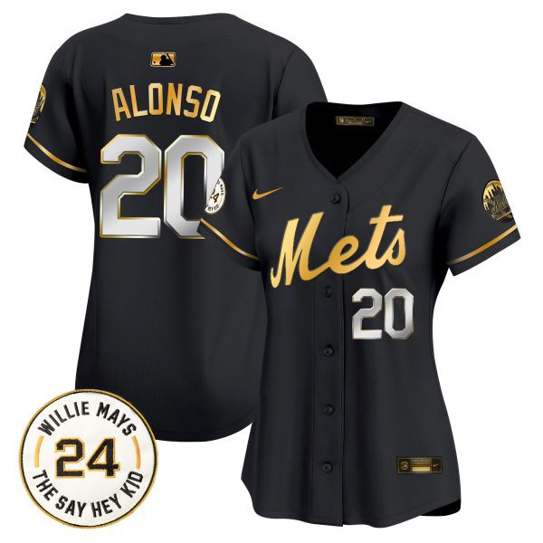 Women's Mets Willie Mays Patch Vapor Premier Limited Jersey - All Stitched - Image 12