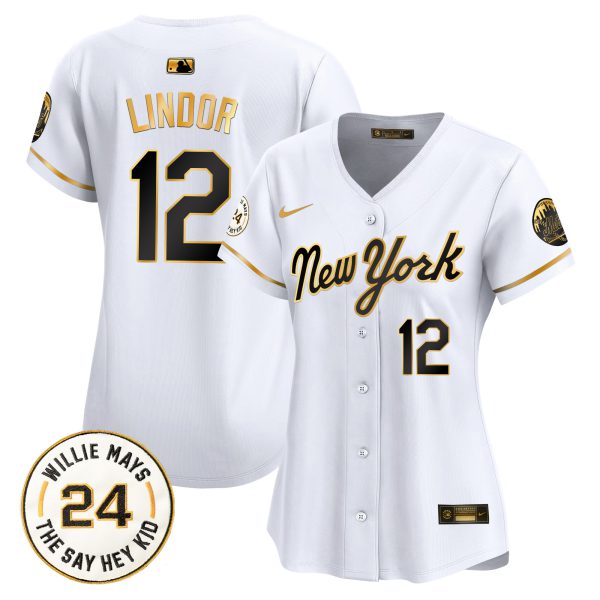 Women's Mets Willie Mays Patch Vapor Premier Limited Jersey - All Stitched - Image 37