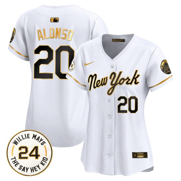 Women's Mets Willie Mays Patch Vapor Premier Limited Jersey - All Stitched - Image 40