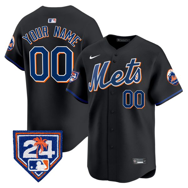 New York Mets 2024 Spring Training Vapor Premier Limited Custom Jersey V2 - All Stitched - Image 4