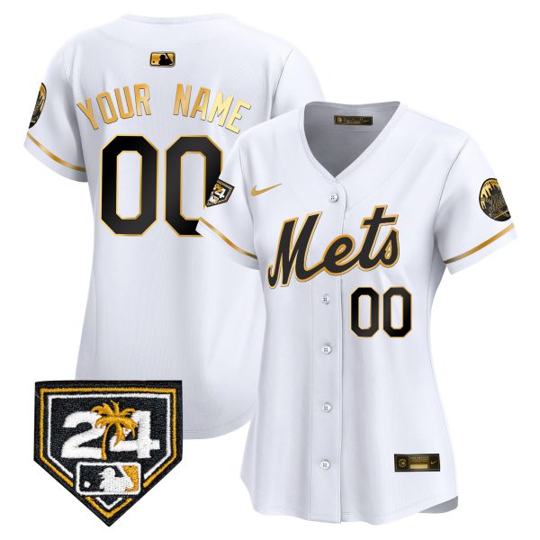 New York Mets 2024 Spring Training Vapor Premier Limited Custom Jersey V2 - All Stitched - Image 8