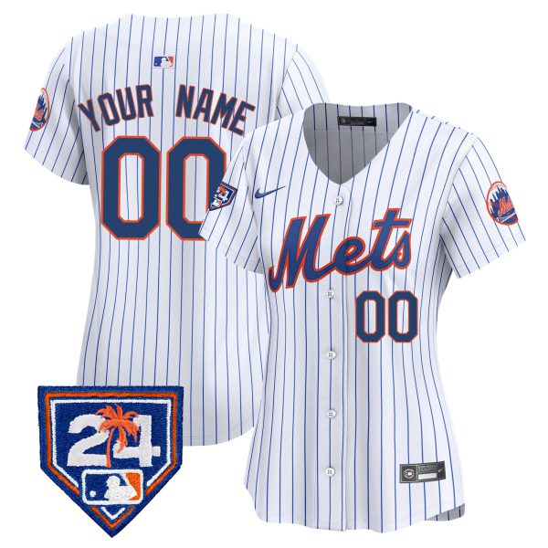 New York Mets 2024 Spring Training Vapor Premier Limited Custom Jersey V2 - All Stitched - Image 9
